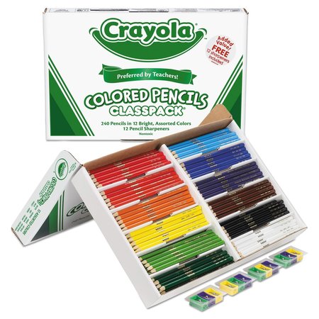 Crayola Pencil, Colored, Assorted, PK12 688024